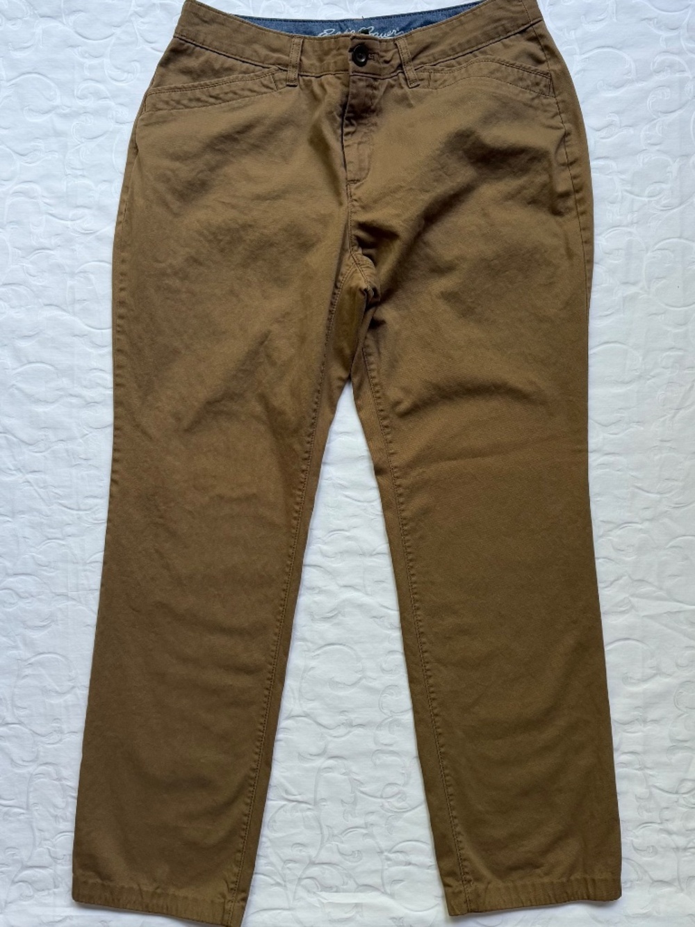 Women’s Eddie Bauer and Dockers Pants Brown Blue Sz 14 Bundle - Picture 2 of 8